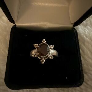 Sterling silver Garnet Ring